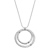 Sonoma Goods For Life™ Long Hammered Double Ring Pendant Necklace