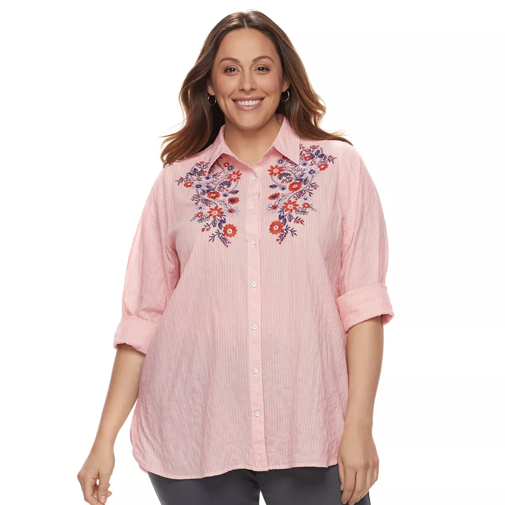 Plus Size Sonoma Goods For Life™ Essential Shirt 3 Plus Size Sonoma Goods For Life™ Essential Shirt