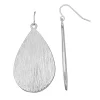 Sonoma Goods For Life® Textured Teardrop Drop Earrings -Sonoma Goods For Life Shop 3961055 Silver Tone