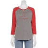 Women's Sonoma Goods For Life® Baseball Tee -Sonoma Goods For Life Shop 4008826 Tis The Season Grey