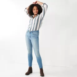 Women's Sonoma Goods For Life® Curvy High-Waisted Skinny Jeans 9 Women's Sonoma Goods For Life® Curvy High-Waisted Skinny Jeans -Sonoma Goods For Life Shop 4342530 ALT4