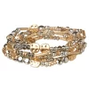 Sonoma Goods For Life® Jet Tone & Gold Tone Beaded Stretch Bracelet Set -Sonoma Goods For Life Shop 4574191