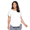 Plus Size Sonoma Goods For Life® Supersoft Short Sleeve Top 1 Plus Size Sonoma Goods For Life® Supersoft Short Sleeve Top -Sonoma Goods For Life Shop 4886368 White