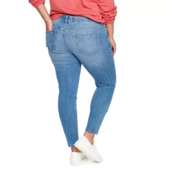 Plus Size Sonoma Goods For Life® Premium Mid-Rise Skinny Jeans -Sonoma Goods For Life Shop 4916151 ALT