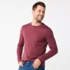 Men's Sonoma Goods For Life® Supersoft Long Sleeve Crewneck Tee -Sonoma Goods For Life Shop 5001985 Burgundy