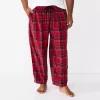 Big & Tall Sonoma Goods For Life® Microfleece Sleep Pants -Sonoma Goods For Life Shop 5010901 Red Plaid