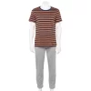 Men's Sonoma Goods For Life® Supersoft Modern-Fit Crewneck Tee & Open-Bottom Pants Pajama Set -Sonoma Goods For Life Shop 5012839 Orange Toffee