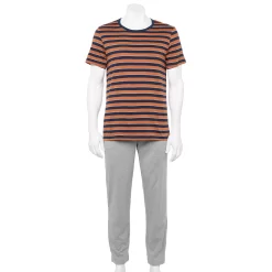 Men's Sonoma Goods For LifeĀ® Supersoft Modern-Fit Crewneck Tee & Open-Bottom Pants Pajama Set