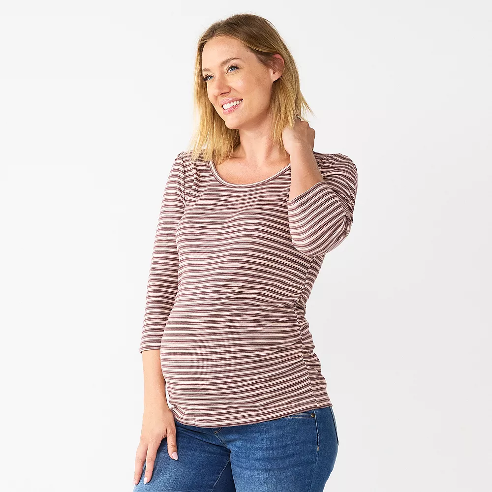 Maternity Sonoma Goods For Life® Essential Scoopneck Tee 3 Maternity Sonoma Goods For Life® Essential Scoopneck Tee