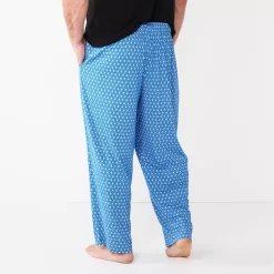Big & Tall Sonoma Goods For Life® Seriously Soft Relaxed-Fit Sleep Pants 7 Big & Tall Sonoma Goods For Life® Seriously Soft Relaxed-Fit Sleep Pants -Sonoma Goods For Life Shop 5241547 Blue Cube Geo ALT