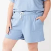 Plus Size Sonoma Goods For Life® French Terry Sweat Shorts -Sonoma Goods For Life Shop 5241778 Gear Blue