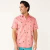 Men's Sonoma Goods For Life® Short Sleeve Perfect Length Button-Down Shirt