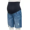 Maternity Sonoma Goods For Life® Over-the-Belly Frayed Hem Bermuda Shorts 2 Maternity Sonoma Goods For Life® Over-the-Belly Frayed Hem Bermuda Shorts -Sonoma Goods For Life Shop 5475865 Medium Wash