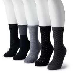 Women's Sonoma Goods For Life® 5-Pack Geo Crew Socks