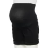 Maternity Sonoma Goods For Life® Over-The-Belly Panel Jean Shorts -Sonoma Goods For Life Shop 5514842 Black Wash