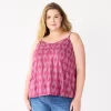Plus Size Sonoma Goods For Life® Swing Tank -Sonoma Goods For Life Shop 5514853 Mauve Geo