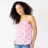Women's Sonoma Goods For Life® Squareneck Camisole -Sonoma Goods For Life Shop 5546411 Purple Floral