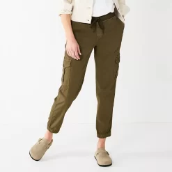 Petite Sonoma Goods For Life® Mid Rise Pull On Jogger Pants