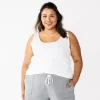 Plus Size Sonoma Goods For Life® Layering Tank -Sonoma Goods For Life Shop 5578857 Vital White