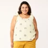 Plus Size Sonoma Goods For Life® Ruffle Tank Top 1 Plus Size Sonoma Goods For Life® Ruffle Tank Top -Sonoma Goods For Life Shop 5578985 White Flower