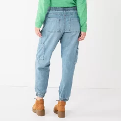 Women's Sonoma Goods For Life® Mid-Rise Denim Jogger Pants -Sonoma Goods For Life Shop 5582204 ALT