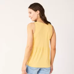 Women's Sonoma Goods For Life® Button Utility Tank -Sonoma Goods For Life Shop 5583719 ALT