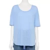Women's Sonoma Goods For Life® Relaxed Scoopneck Tee -Sonoma Goods For Life Shop 5596588 Light Blue