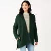 Women's Sonoma Goods For Life® Plush Cardigan -Sonoma Goods For Life Shop 5597627 Pine Green