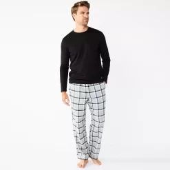Men's Sonoma Goods For LifeĀ® Top & Flannel Pants Pajama Set