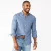Men's Sonoma Goods For Life® Slim Perfect-Length Button-Down Shirt -Sonoma Goods For Life Shop 5642086 Light Blue
