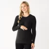 Maternity Sonoma Goods For Life® Fitted Puff Sleeve Sweater -Sonoma Goods For Life Shop 5666269 Black