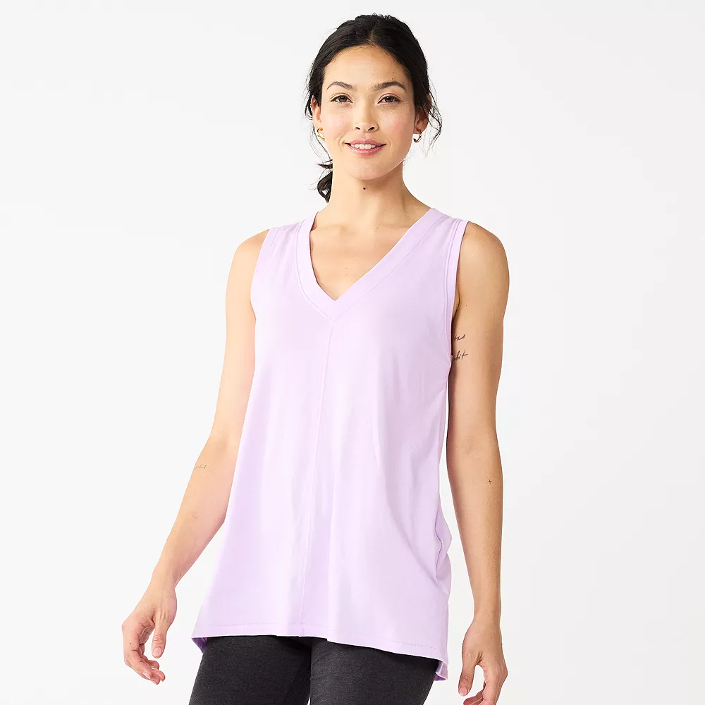 Women's Sonoma Goods For Life® Relaxed V-Neck Tank 3 Women's Sonoma Goods For Life® Relaxed V-Neck Tank