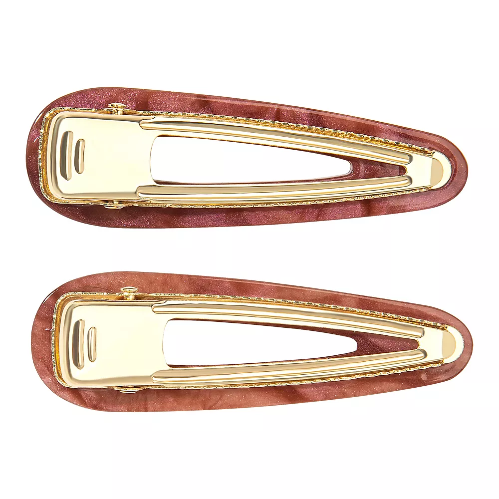 Women's Sonoma Goods For Life® Matte Acetate Red Clip 2 Pack Set 4 Women's Sonoma Goods For Life® Matte Acetate Red Clip 2 Pack Set - Image 2