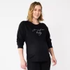 Maternity Sonoma Goods For Life® Drop Shoulder Fleece Graphic Sweatshirt