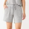 Women's Sonoma Goods For Life® Essential Bermuda Pajama Shorts -Sonoma Goods For Life Shop 5727035 Dark Silver Heather