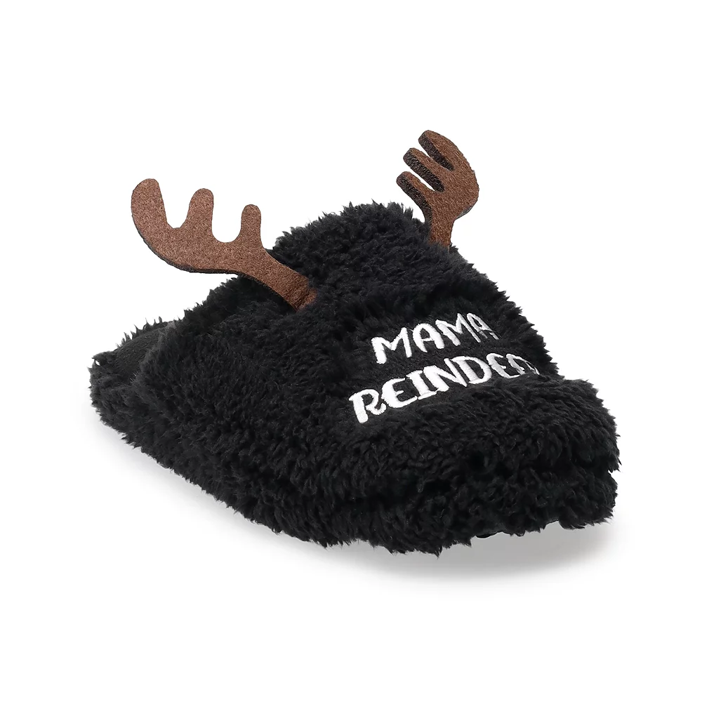 Sonoma Goods For Life Woman's Jammies For Your Families® Reindeer Slippers 3 Sonoma Goods For Life Woman's Jammies For Your Families® Reindeer Slippers