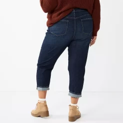 Plus Size Sonoma Goods For Life® Premium High-Waisted Boyfriend Jeans 5 Plus Size Sonoma Goods For Life® Premium High-Waisted Boyfriend Jeans -Sonoma Goods For Life Shop 5780060 ALT