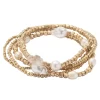 Sonoma Goods For Life® Pearl & Beaded Multi Stretch Bracelet 5 Pack