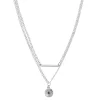 Sonoma Goods For Life® 2 Row Bar And Radial Textured Coin Pendant Necklace -Sonoma Goods For Life Shop 5785309