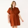 Plus Size Sonoma Goods For Life® Henley Shirt Dress