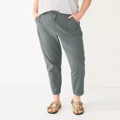 Plus Size Sonoma Goods For Life® Paperbag Waist Capri Pants