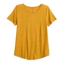 Women's Sonoma Goods For Life® Short Sleeve Curved Hem Crewneck Tee 7 Women's Sonoma Goods For Life® Short Sleeve Curved Hem Crewneck Tee -Sonoma Goods For Life Shop 5815853 ALT5