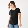 Women's Sonoma Goods For Life® Short Sleeve Curved Hem Crewneck Tee