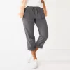 Women's Sonoma Goods For Life® Paperbag Waist Capri Pants -Sonoma Goods For Life Shop 5817195 Dark Gray