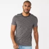Men's Sonoma Goods For Life® Striped Crewneck Tee -Sonoma Goods For Life Shop 5825267 Carbon Copy