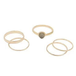 Sonoma Goods For Life® Gold Tone Stone Ring Set