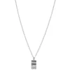 Sonoma Goods For Life® Rhod Wavy Textured Bar Pendant Necklace