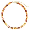 Sonoma Goods For Life® Gold Tone Metal & Warm Multi Colored Resin Links Necklace -Sonoma Goods For Life Shop 5841592