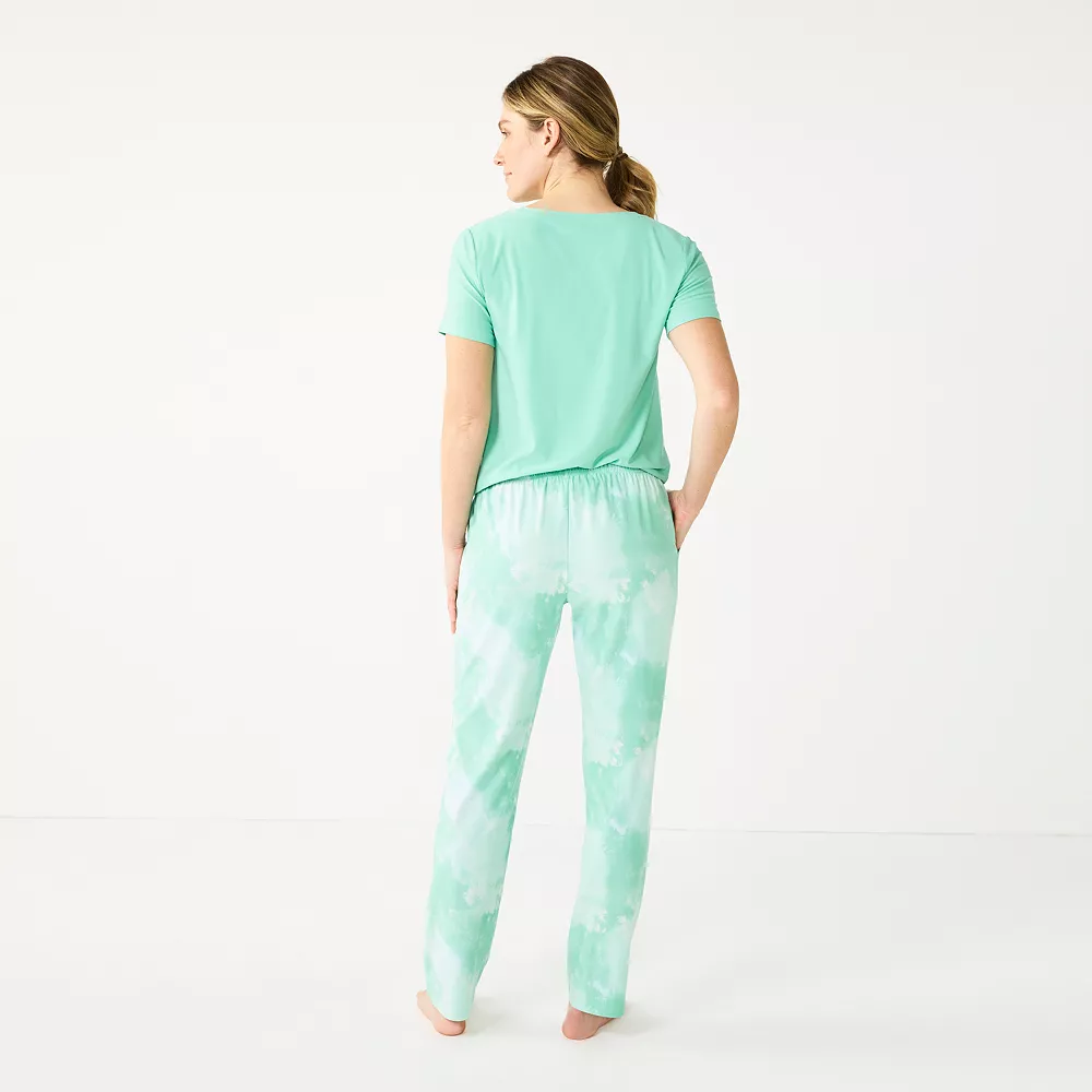 Petite Sonoma Goods For Life® 3-piece Pajama Top, Pajama Shorts & Pajama Pants Sleep Set 4 Petite Sonoma Goods For Life® 3-piece Pajama Top, Pajama Shorts & Pajama Pants Sleep Set - Image 2