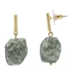 Sonoma Goods For Life® Gold Tone Chunky Green Stone Drop Earrings